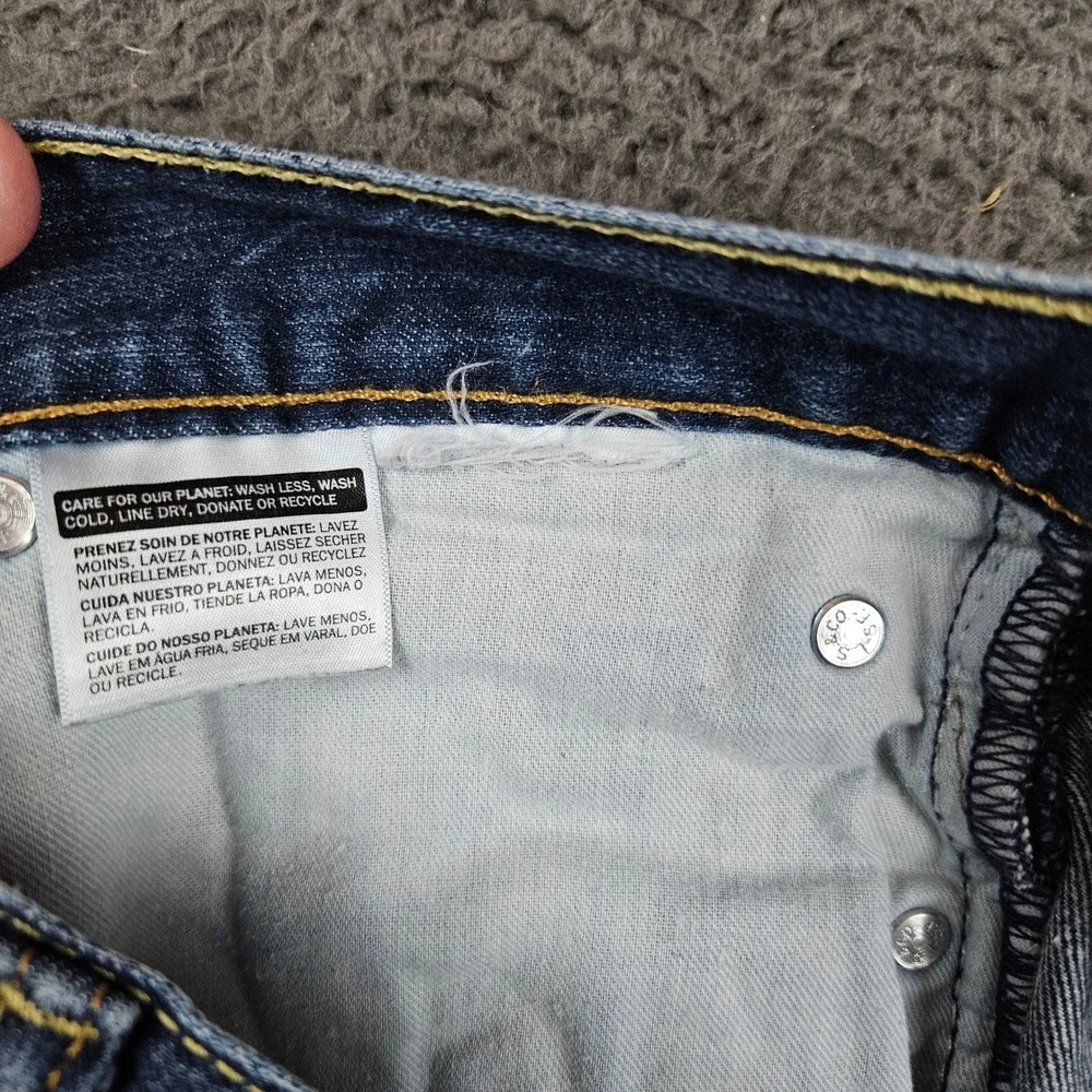 Levis 505 Regular Fit Mens Jeans 32x32‎ Blue Medium Wash Straight Leg Denim